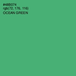 #48B074 - Ocean Green Color Image